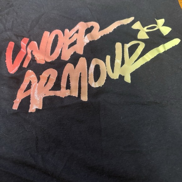 Under Armour Women's Athletic Workout Top Small Sleeveless Loose Fit With Logo - Picture 2 of 4